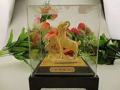 【羊年精选】绒沙金摆件S-D147“金羊送福” | 商务礼赠与居家装饰的华美之选